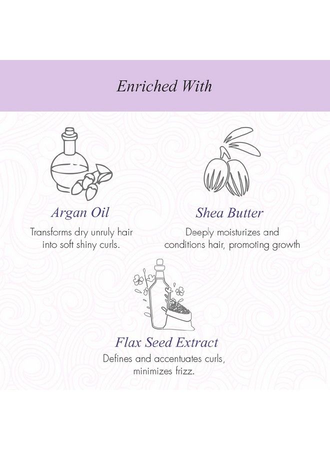 Curl Care Bundle With Curly Hair Shampoo Conditioner And Leave In Curl Defining Cream For Dry Frizzy Wavy & Curly Hair Sulphate Paraben And Silicone Free (Combo Of 3)