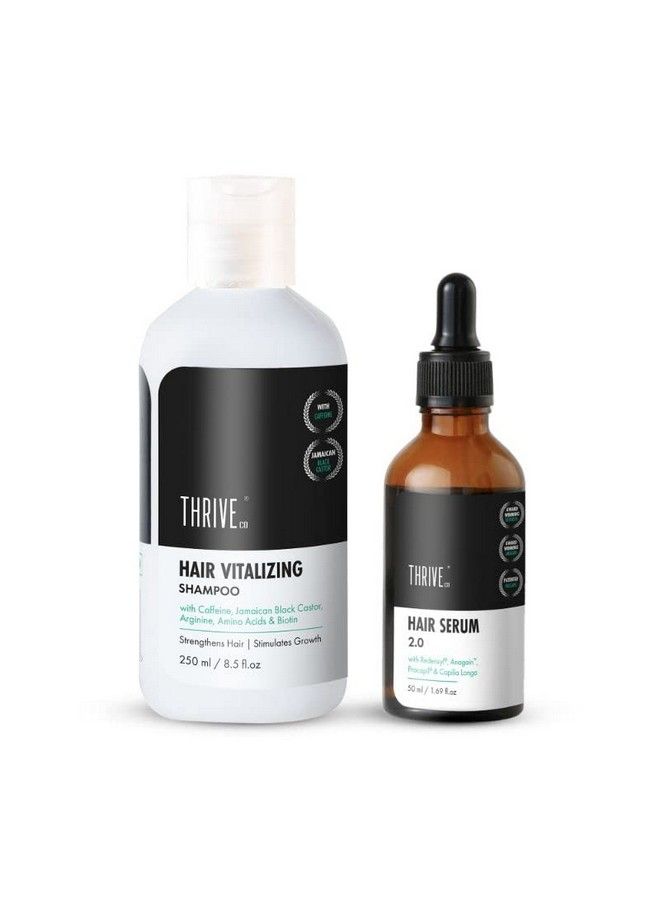 Restorative Hair Growth Duo: Hair Growth Serum 2.0 (50Ml) + Hair Vitalizing Shampoo (250Ml)