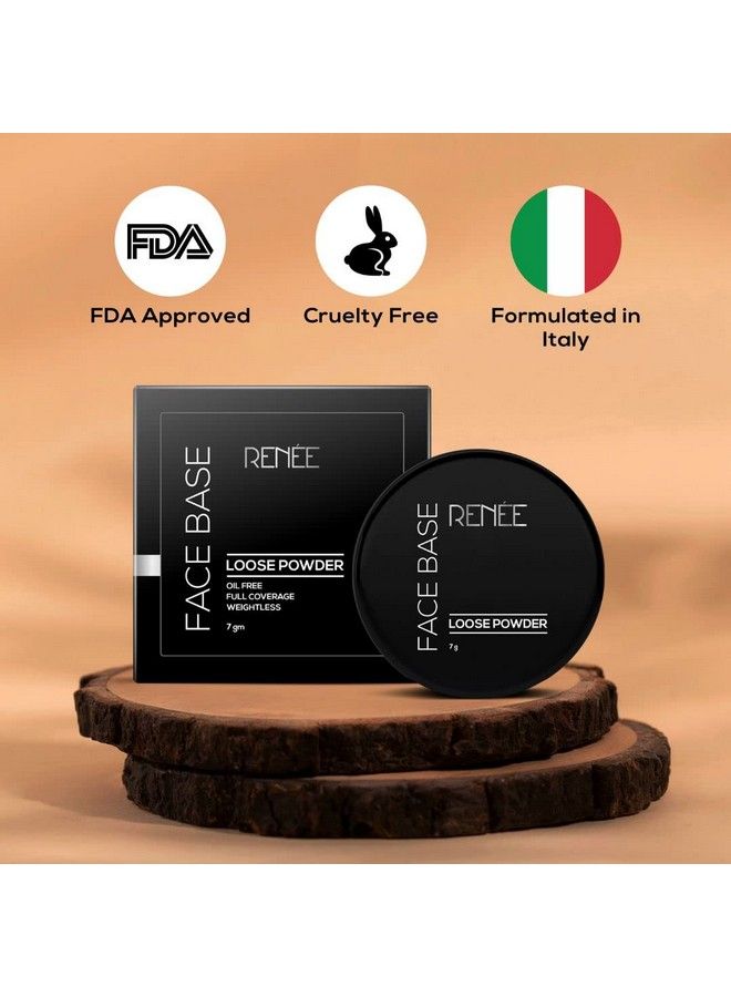Face Base Loose Powder Deep Beige 7Gm ; Non Sticky Weightless Matte Finish Excellent Payoff Enriched With Vitamin E