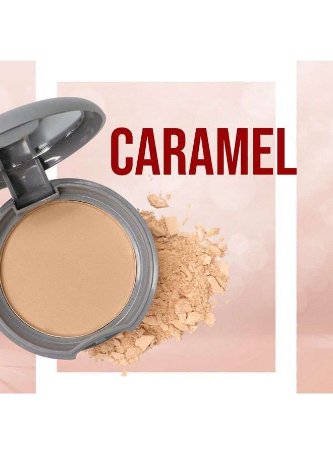 Perfect Matte Face Compact Powder Enrich With Vitamin E Long Lasting & Lightweight Face Powder For Women Makeup Powder & Face Powder For Women & Girls Lanolin & Paraben Free Caramel