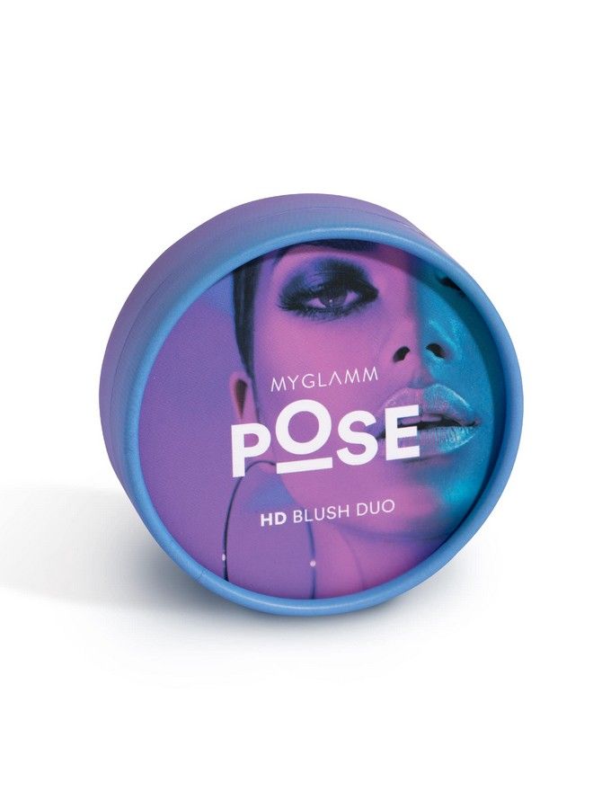 Pose Hd Blush Duo Coral Punch 9 G ; Peachy & Mauve Pink Blush With Satin Finish ; Longwear & Lightweight Blush Powder
