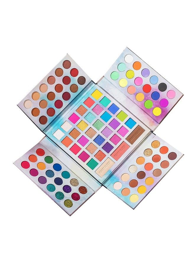 105 Colors Eyeshadow Palette Highly Pigmented Neon Glitter Rainbow Make Up Eye Shadow Powder With Blush Powder All In One Makeup Gift Set Shimmery Satin & Matte Finish