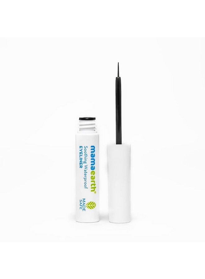Soothing Waterproof Eyeliner With Almond Oil & Castor Oil For 10 Hour Long Stay Black 3.5Ml Matte Finish