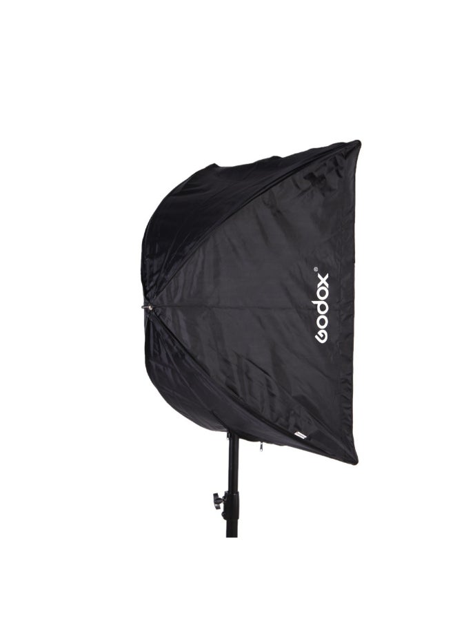 Portable Softbox Umbrella Reflector for Speedlight Black/White