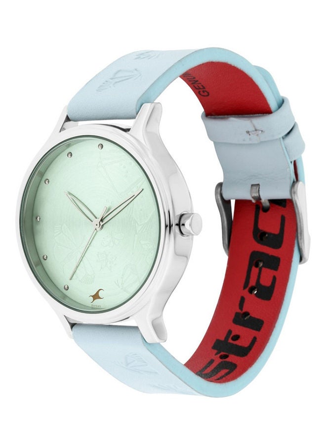 Leather Analog Wrist Watch 6189SL02