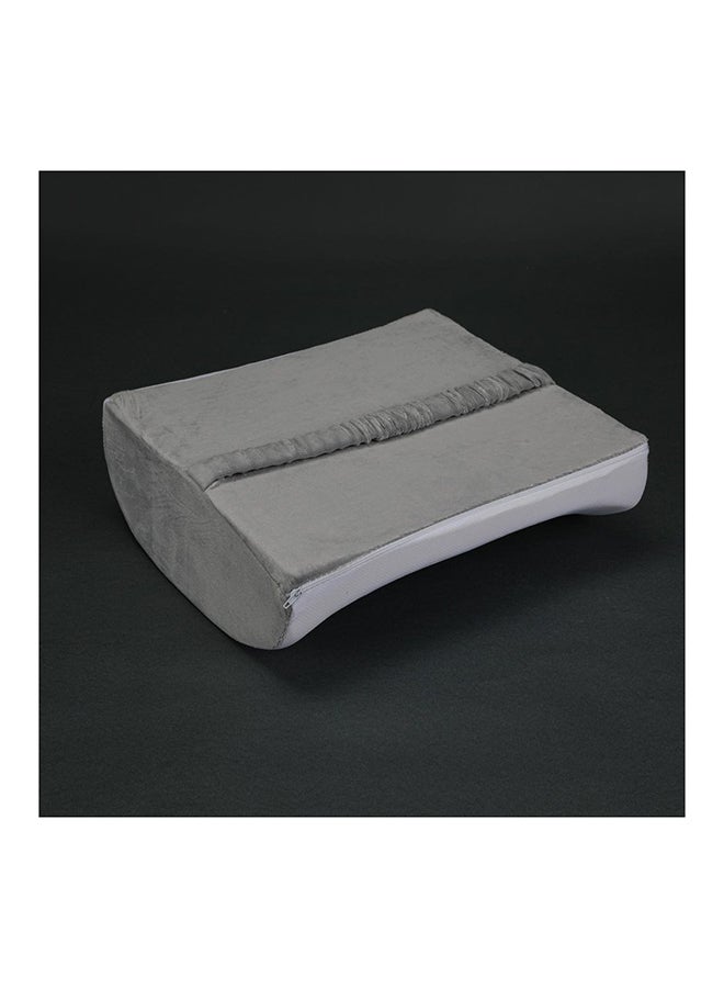 Gel Lumbar Pillow Hypoallergenic Side And Back Sleeping Pillows For Neck And Shoulder Support Polyester White 34x30x12cm