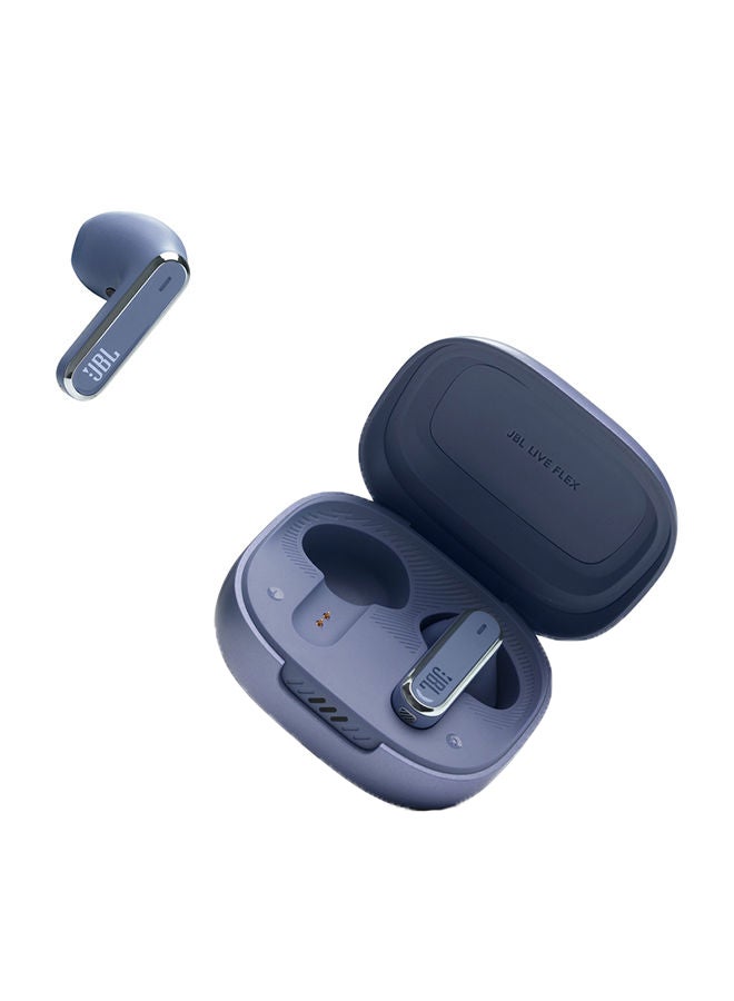 Live Flex True Wireless Noise Cancelling Earbuds Hi-Fi With Personi-Fi 2.0  40H Battery 6 Mics Touch Voice Control Ip54 Water Resistant Blue