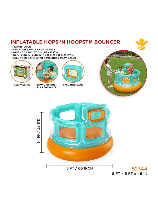 Up in & Over Hops 'n Hoops Bouncer 26-52344