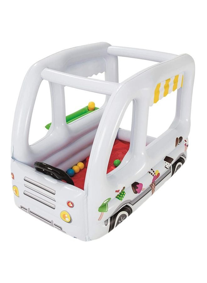 Portable Foldable Lightweight Compact Scoops And Smiles Ice Cream Truck With Balls 122x84x84cm