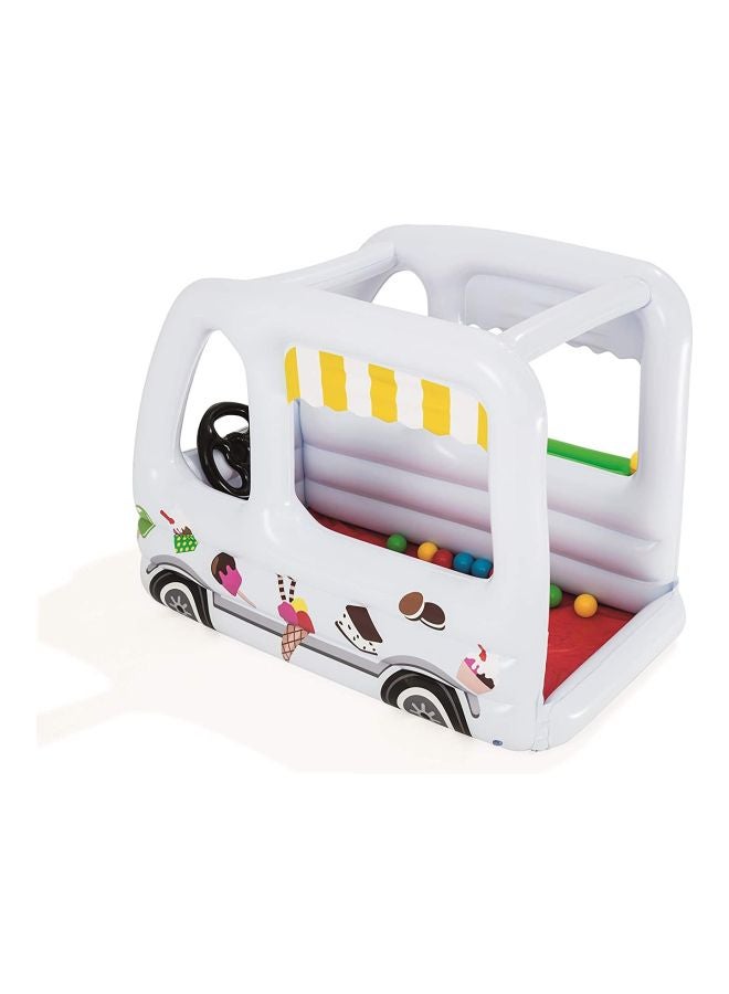 Portable Foldable Lightweight Compact Scoops And Smiles Ice Cream Truck With Balls 122x84x84cm