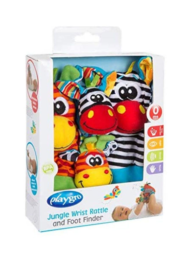 Jungle Wrist Rattle and Foot Finder Toy for Kids 3.5 x 11.5 x 17cm