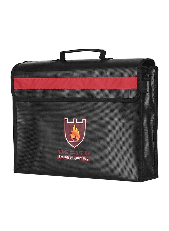 Fireproof Document Bag Black/Red