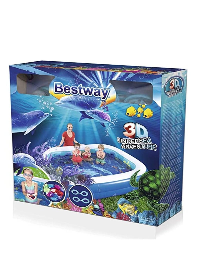 Bestway 3D Pool Undersea Adventure 262 x 175 x 51 cm
