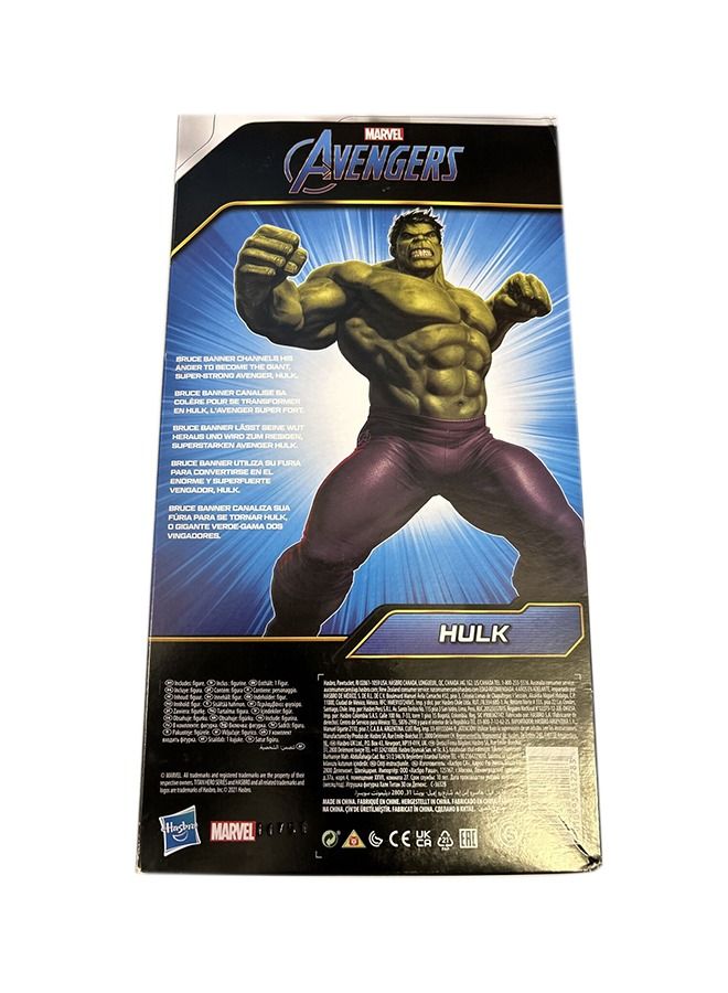 Marvel Avengers Titan Hero Series Deluxe Hulk 12-Inch Action Figure Super Hero Toys For Kids Ages 4+