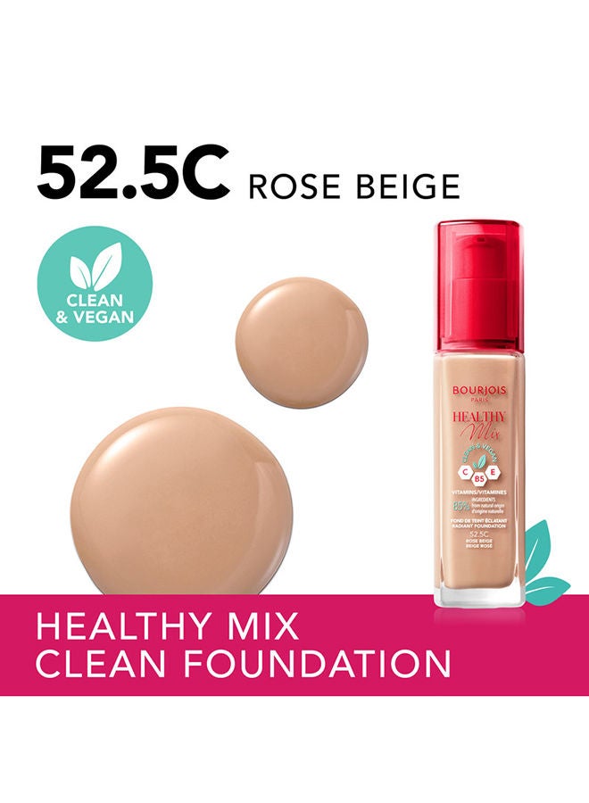 Healthy Mix Clean Foundation - 52.5C - Rose Beige, 30ml