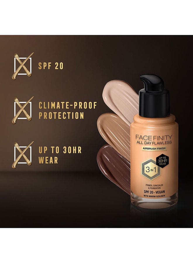 Facefinity All Day Flawless Foundation - W76 Warm Golden