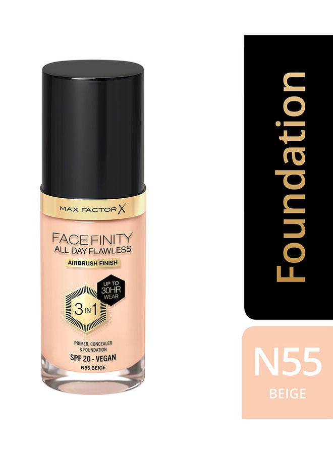 Facefinity All Day Flawless Foundation - N55 Beige