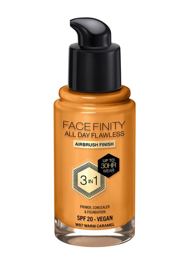 Facefinity All Day Flawless Foundation - W87 Warm Caramel