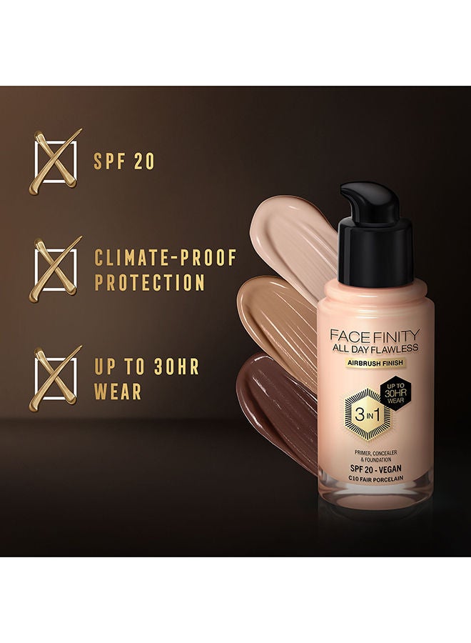 Facefinity All Day Flawless Foundation - C10 Fair Porcelain