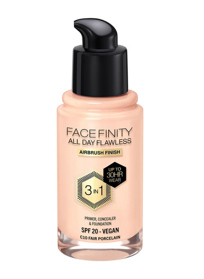 Facefinity All Day Flawless Foundation - C10 Fair Porcelain