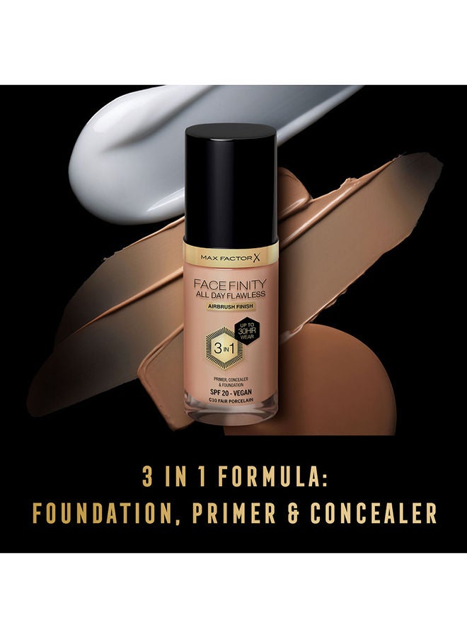 Facefinity All Day Flawless Foundation - C10 Fair Porcelain
