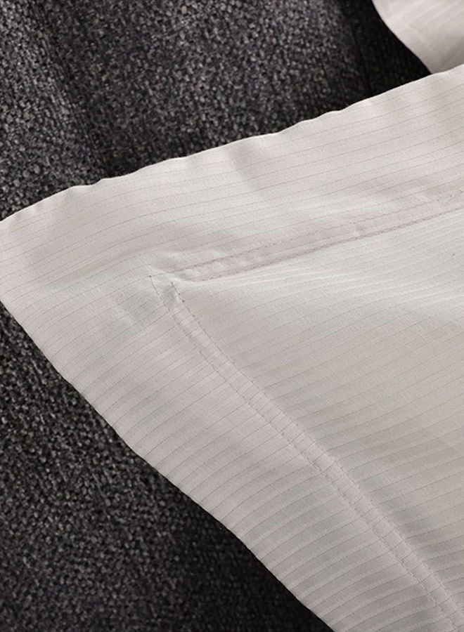 Pin Stripe Single Duvet Cover Set, Grey – 250 TC, 135x200 cm