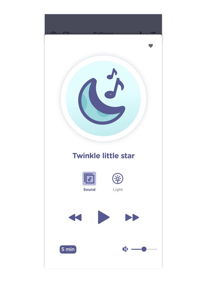 Eclipse Smart Wi-Fi Audio Baby Monitor and Soother with 7 Colour Night Light, Sleep Trainer, Preloaded Lullabies and Bluetooth Speaker