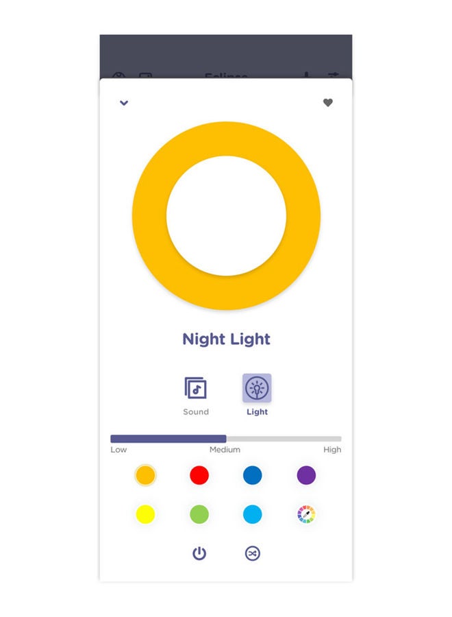 Eclipse Smart Wi-Fi Audio Baby Monitor and Soother with 7 Colour Night Light, Sleep Trainer, Preloaded Lullabies and Bluetooth Speaker