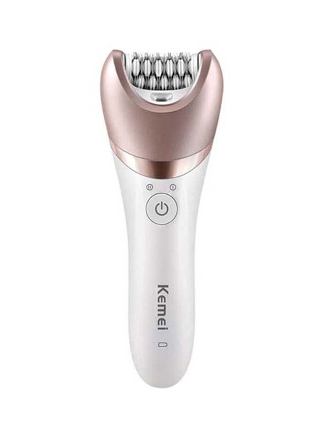 KM-8001 5-In-1 Waterproof Electric Epilator White/Rose Gold