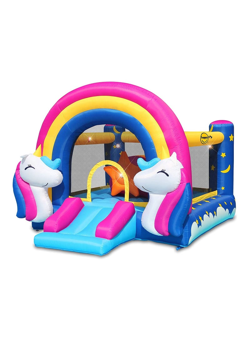 Happy Hop Fantasy Unicorn Inflatable Bouncer With Music Sounds