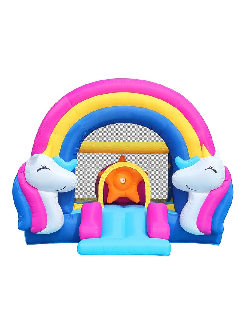 Happy Hop Fantasy Unicorn Inflatable Bouncer With Music Sounds