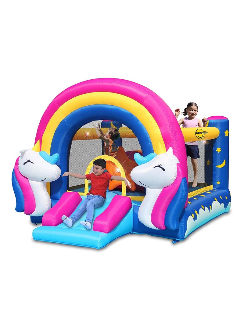 Happy Hop Fantasy Unicorn Inflatable Bouncer With Music Sounds