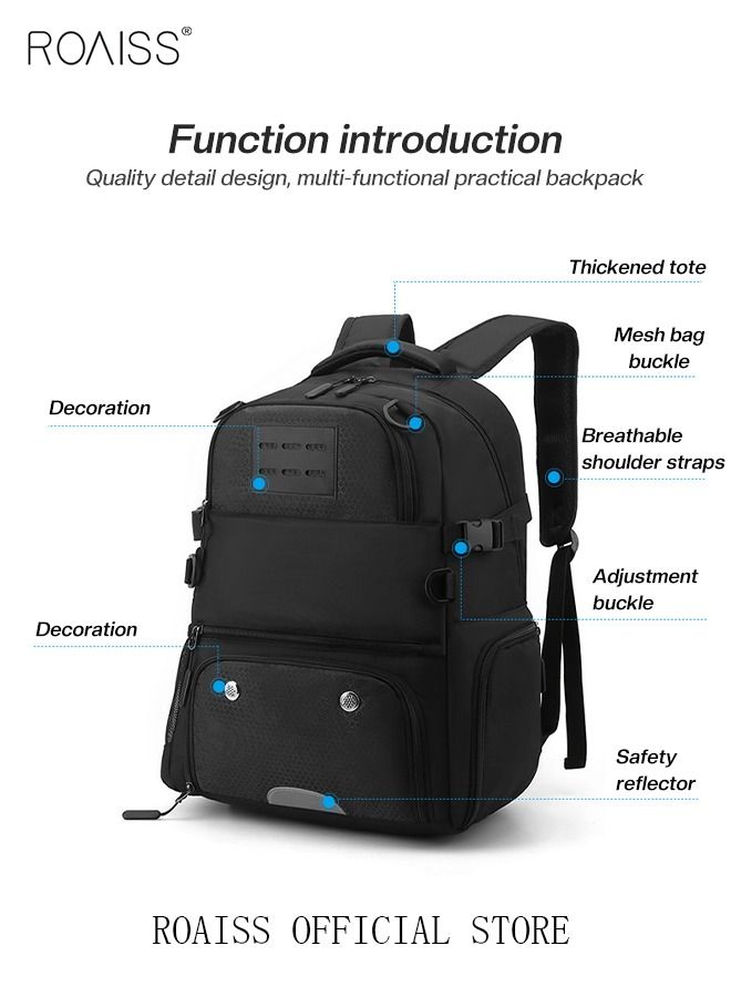 Basketball Bag Sports Backpack Men Waterproof Outdoor Football Bag Women Large-Capacity Student Backpack Independent Ball Bag and Shoe Compartment