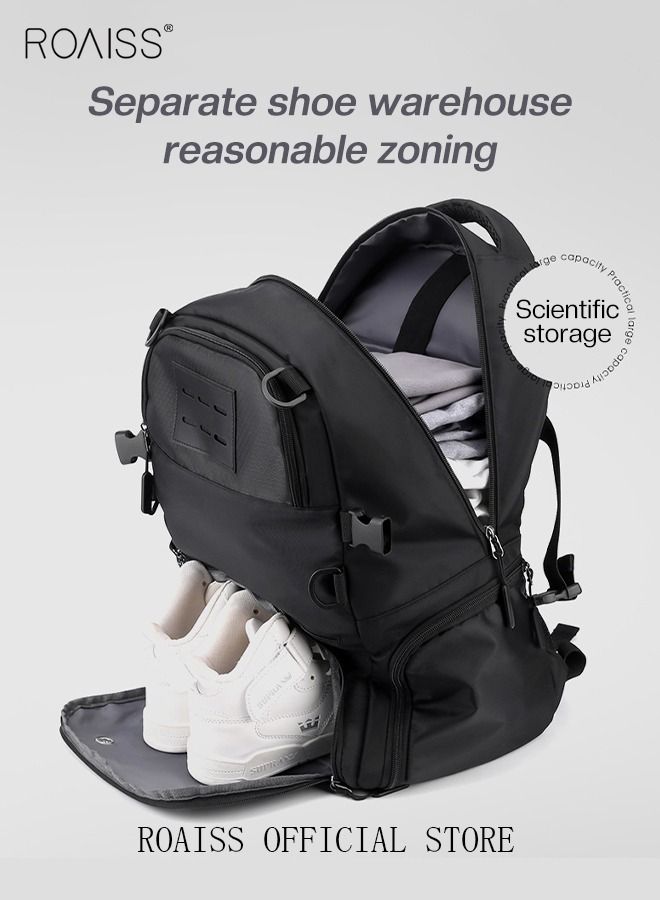 Basketball Bag Sports Backpack Men Waterproof Outdoor Football Bag Women Large-Capacity Student Backpack Independent Ball Bag and Shoe Compartment