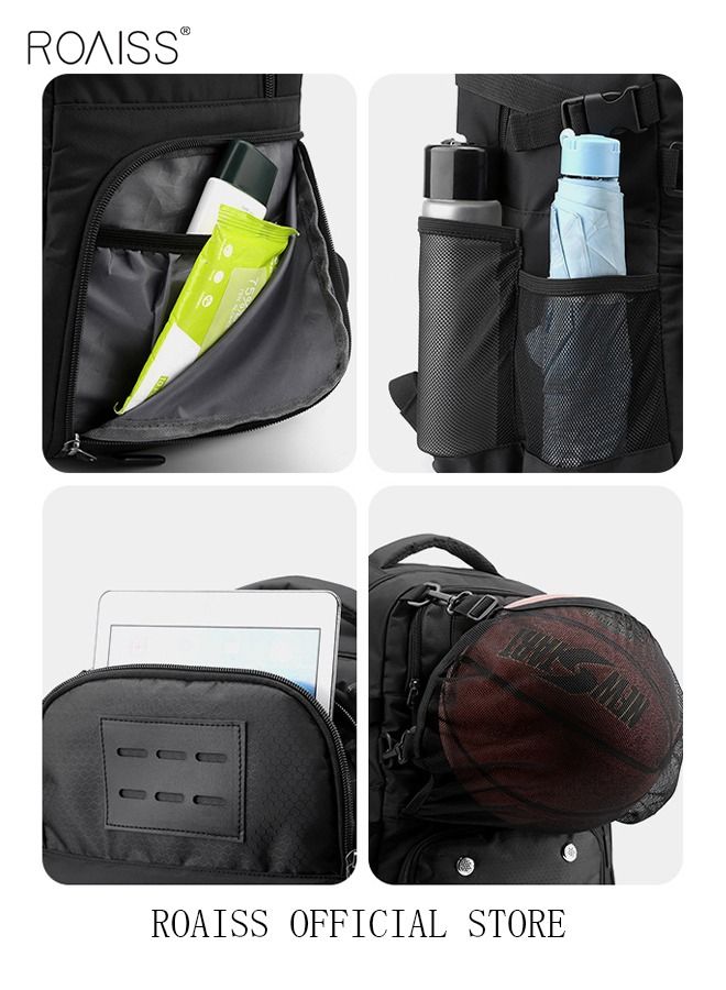 Basketball Bag Sports Backpack Men Waterproof Outdoor Football Bag Women Large-Capacity Student Backpack Independent Ball Bag and Shoe Compartment