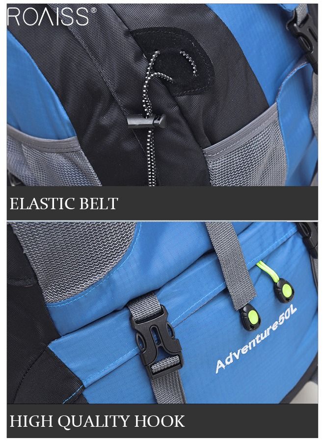 Multifunctional Outdoor Backpack Double Shoulder Bag Men and Women Hiking Sports Travel Mountaineering Bag Large Capacity Leisure Travel Bag