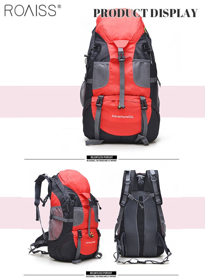 Multifunctional Outdoor Backpack Double Shoulder Bag Men and Women Hiking Sports Travel Mountaineering Bag Large Capacity Leisure Travel Bag