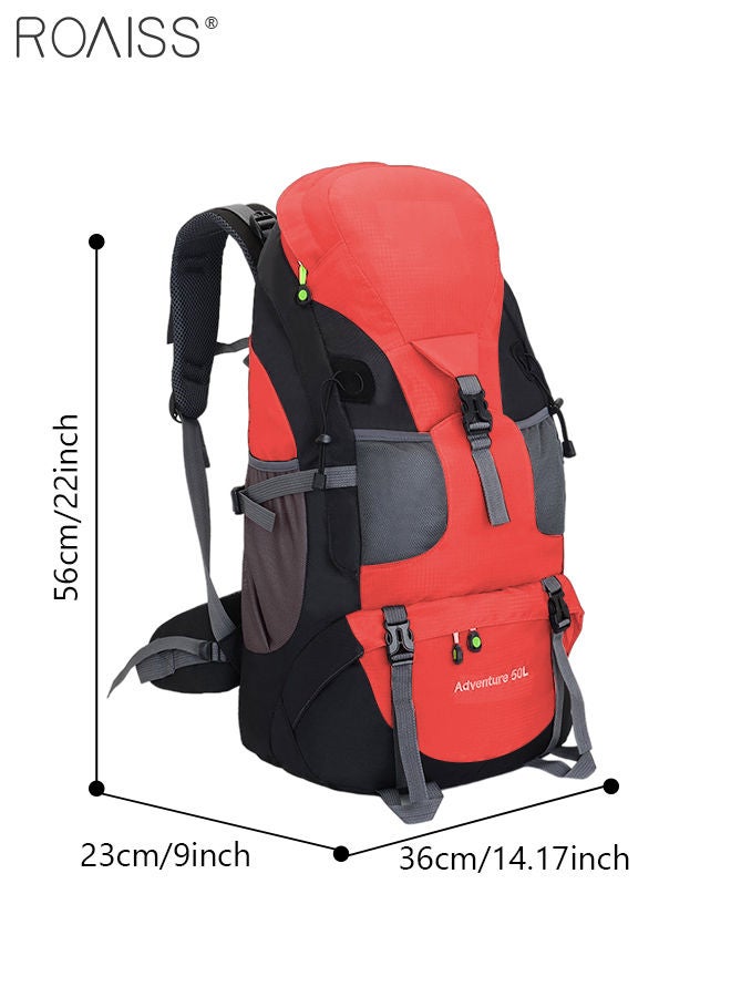 Multifunctional Outdoor Backpack Double Shoulder Bag Men and Women Hiking Sports Travel Mountaineering Bag Large Capacity Leisure Travel Bag