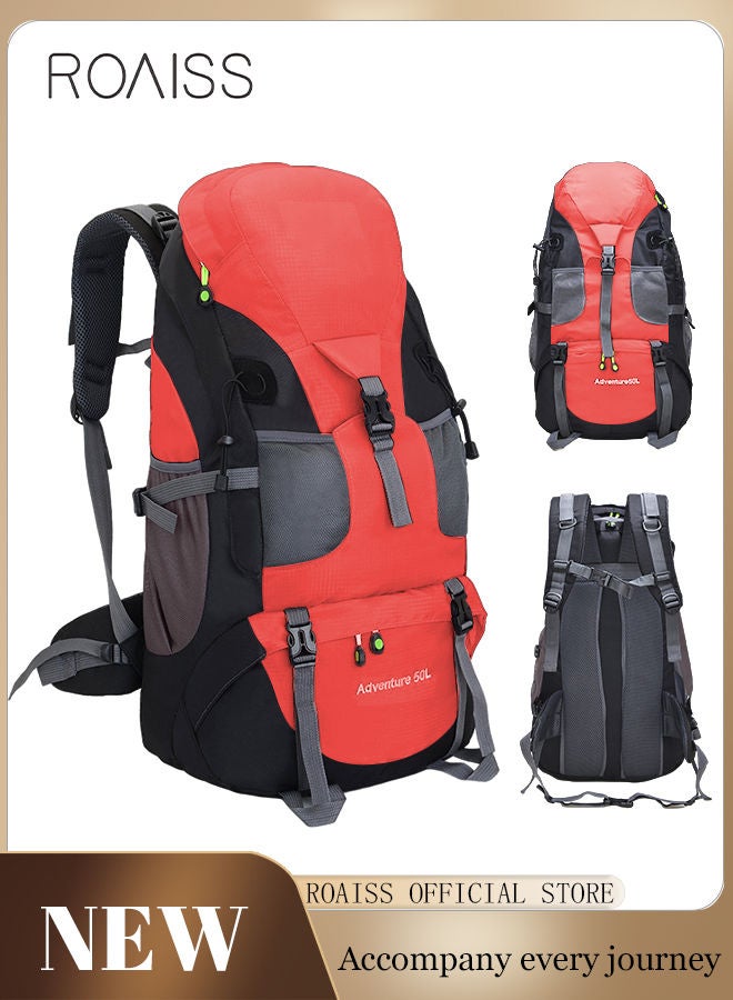 Multifunctional Outdoor Backpack Double Shoulder Bag Men and Women Hiking Sports Travel Mountaineering Bag Large Capacity Leisure Travel Bag