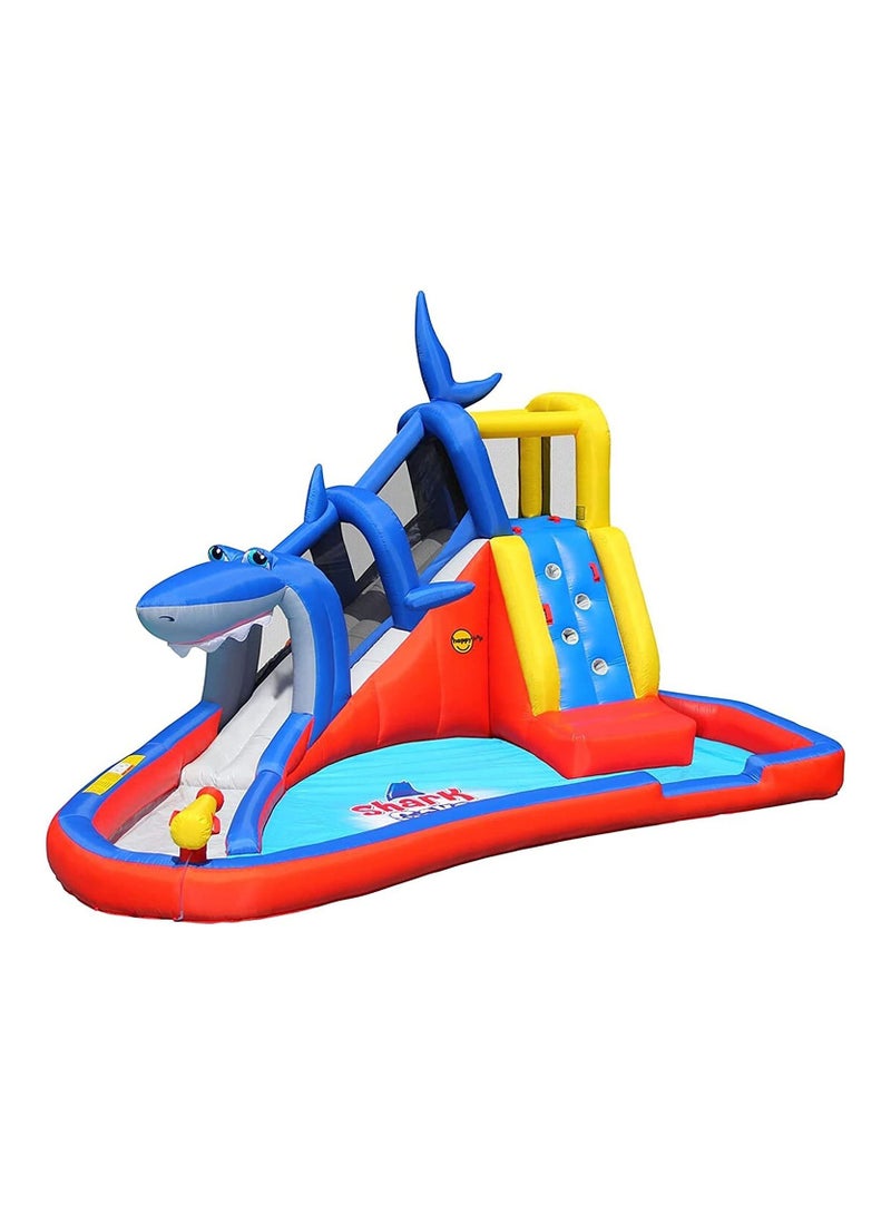 Action Air Inflatable Waterslide Shark Bounce House