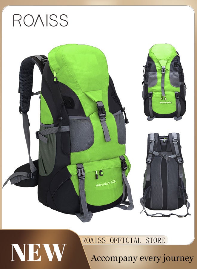 Multifunctional Outdoor Backpack Double Shoulder Bag Men and Women Hiking Sports Travel Mountaineering Bag Large Capacity Leisure Travel Bag
