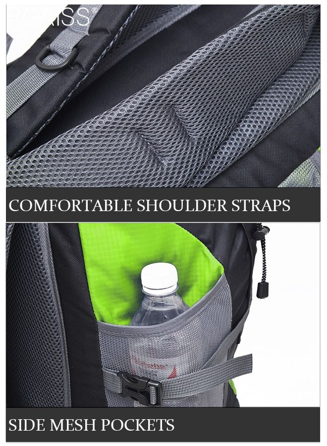 Multifunctional Outdoor Backpack Double Shoulder Bag Men and Women Hiking Sports Travel Mountaineering Bag Large Capacity Leisure Travel Bag