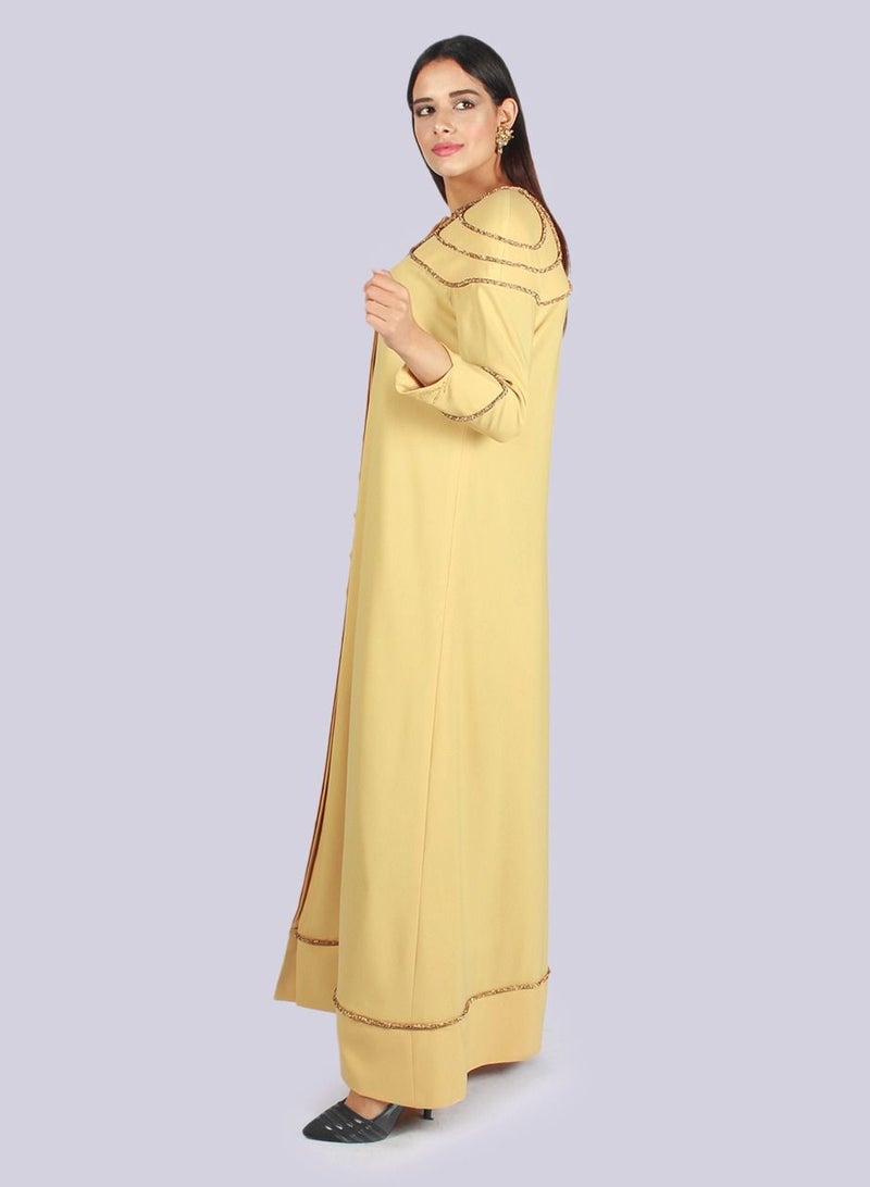 Victoria - Imperial Power Shoulder Embellished Abaya