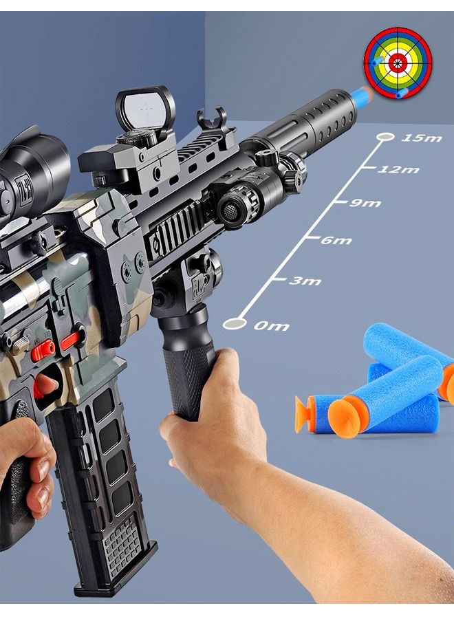M416 Camouflage Electric Burst Soft Bullets Assault Rifle Gun for Outdoor Play