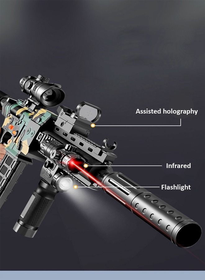 M416 Camouflage Electric Burst Soft Bullets Assault Rifle Gun for Outdoor Play
