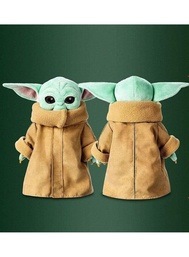 Baby Yoda Doll 11 Inch Tall Stuffed Child Figure For Bed Time And Sleeping