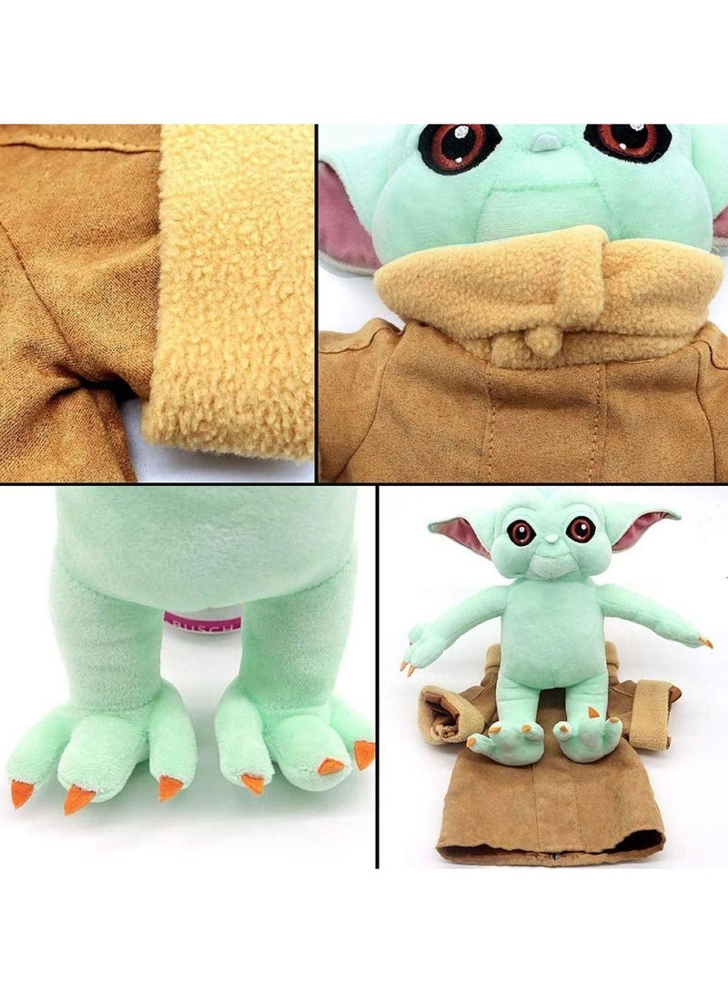 Baby Yoda Doll 11 Inch Tall Stuffed Child Figure For Bed Time And Sleeping
