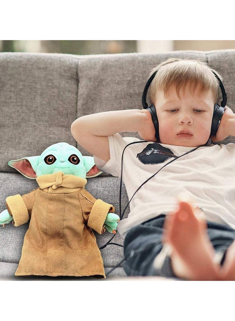 Baby Yoda Doll 11 Inch Tall Stuffed Child Figure For Bed Time And Sleeping