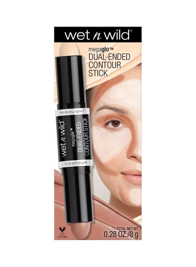 Megaglo Dual-Ended Contour Stick Beige/Pink