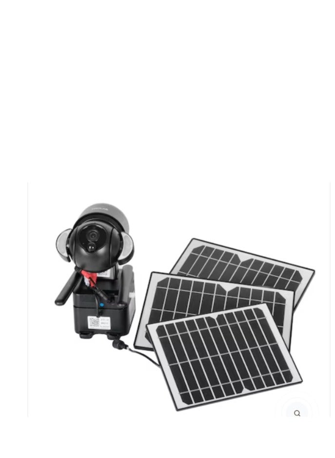 Solar simcard dual plate with extra battery ptz camera